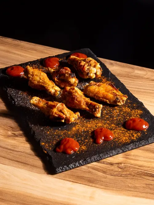 Alette di Pollo con salsa BBQ, Piccante