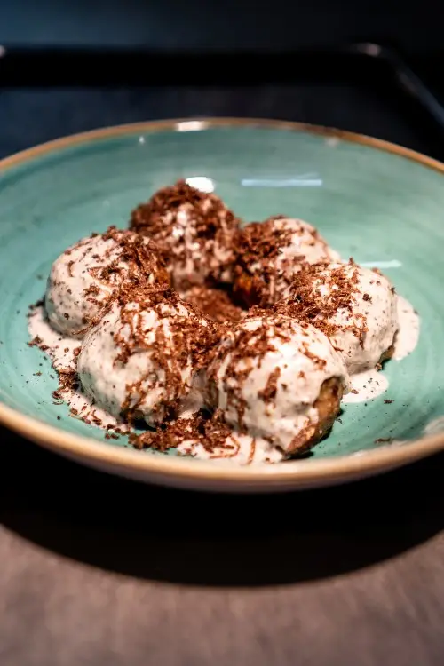 LA POLPETTA DI MANZO AI PORCINI E TARTUFO