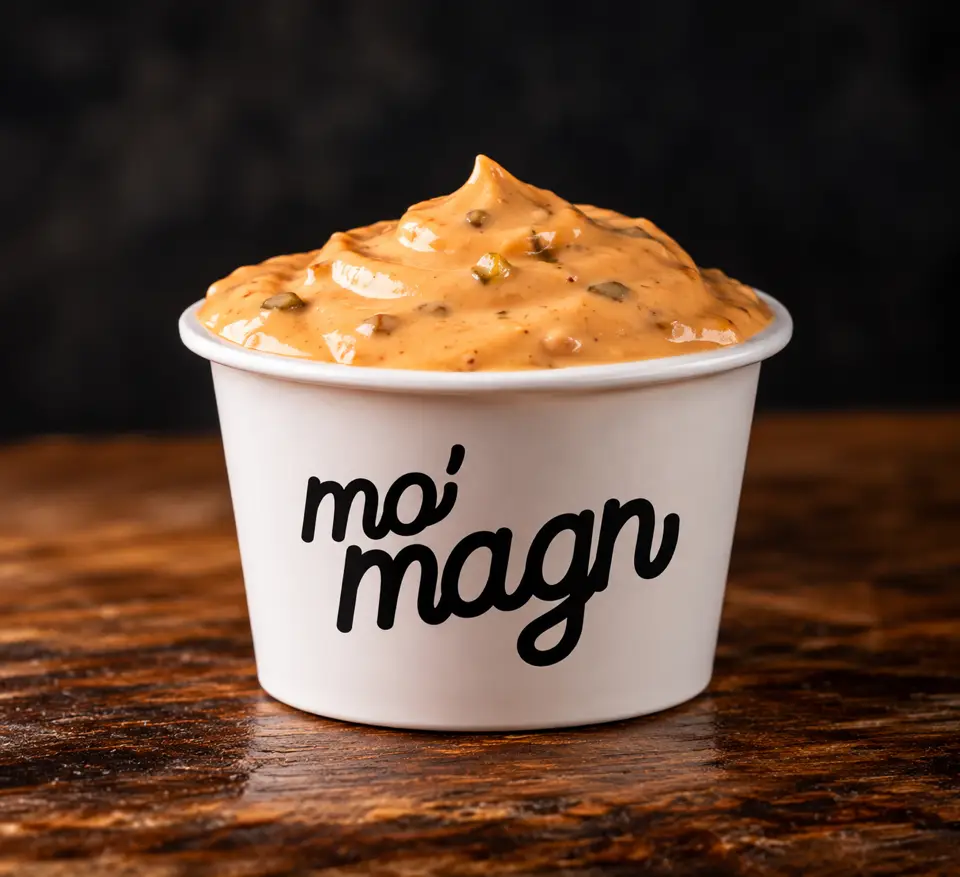 Bicchiere di salsa mo magn
