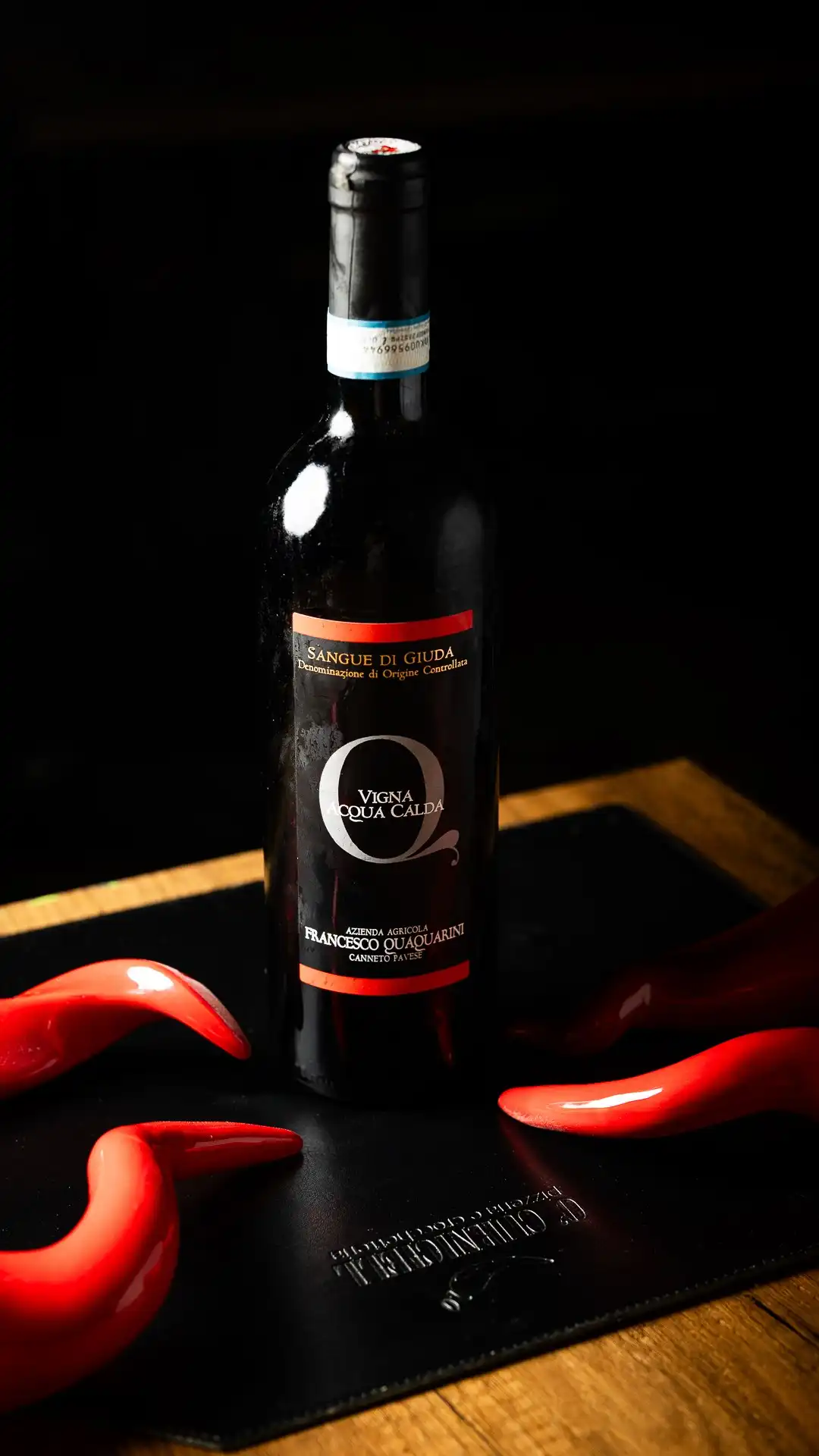 QUAQUARINI FRANCESCO SANGUE DI GIUDA DELLOLTREPO PAVESE DOC VIGNA ACQUA CALDA BIO