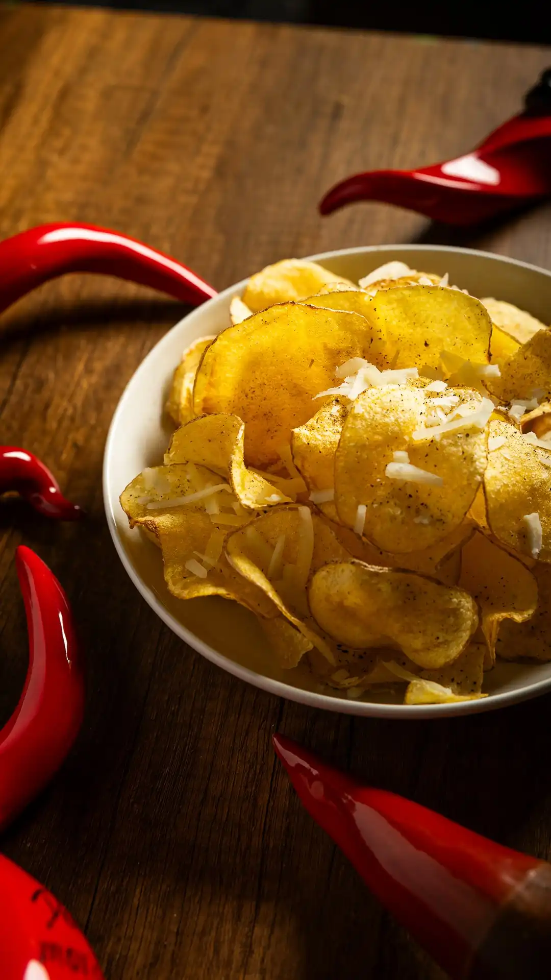 CHIPS DI PATATE HOMEMADE CACIO E PEPE