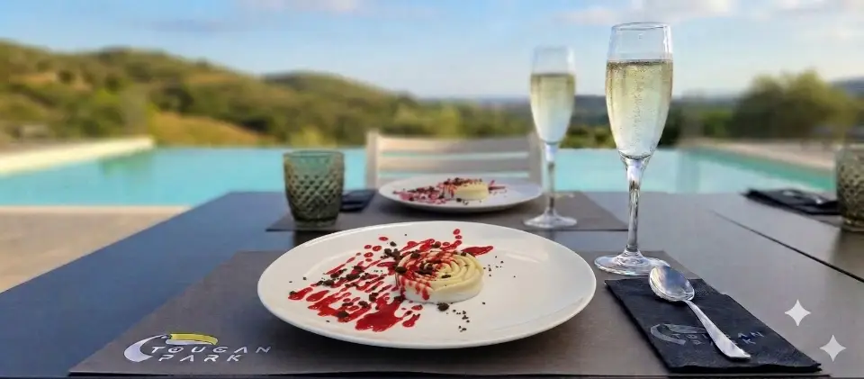 Semifreddo al cioccolato bianco con Lamponi
