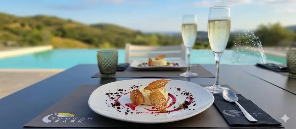 Semifreddo al cioccolato bianco con Lamponi