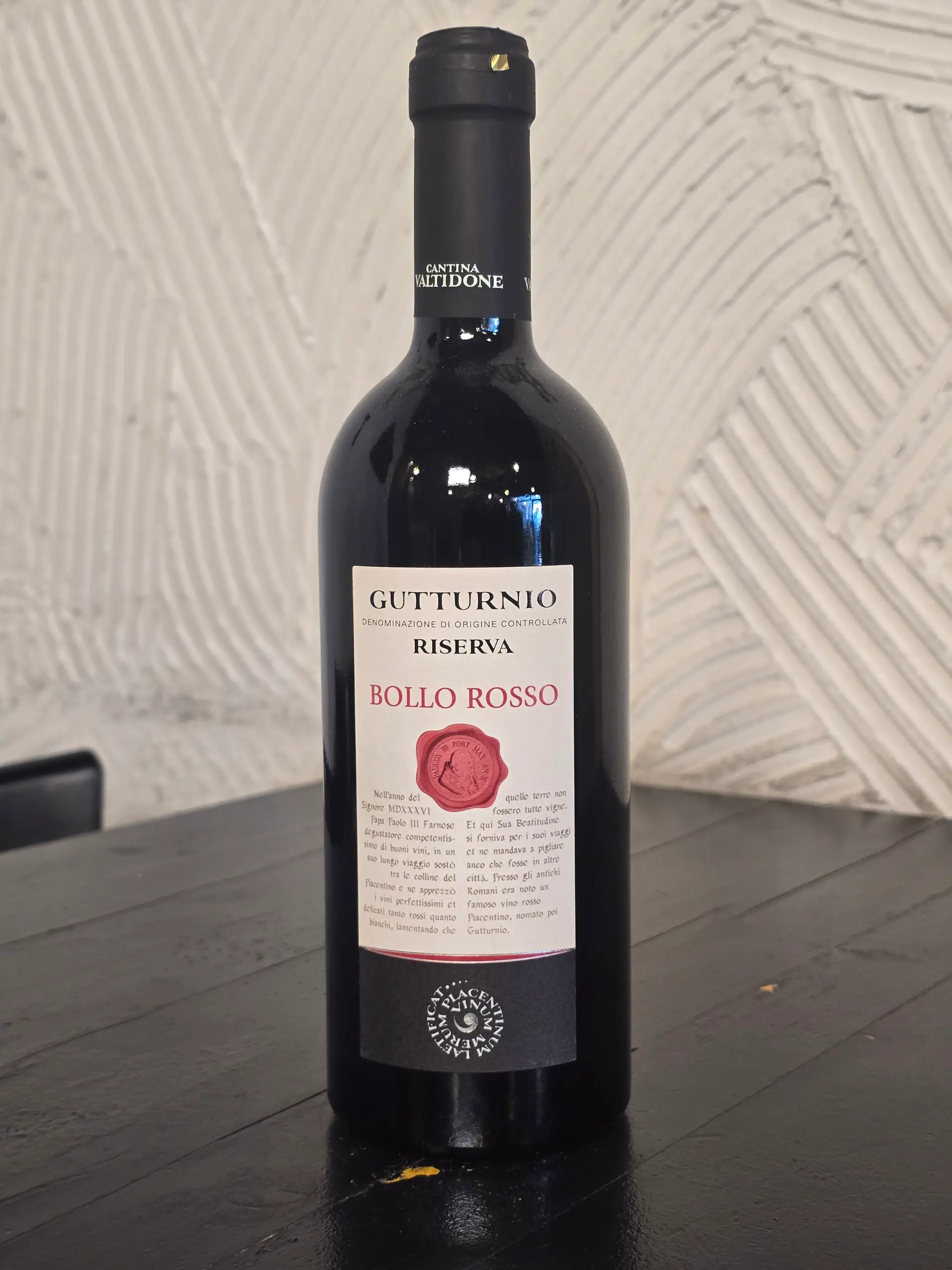 VALTIDONE | BOLLO ROSSO GUTTURNIO RISERVA