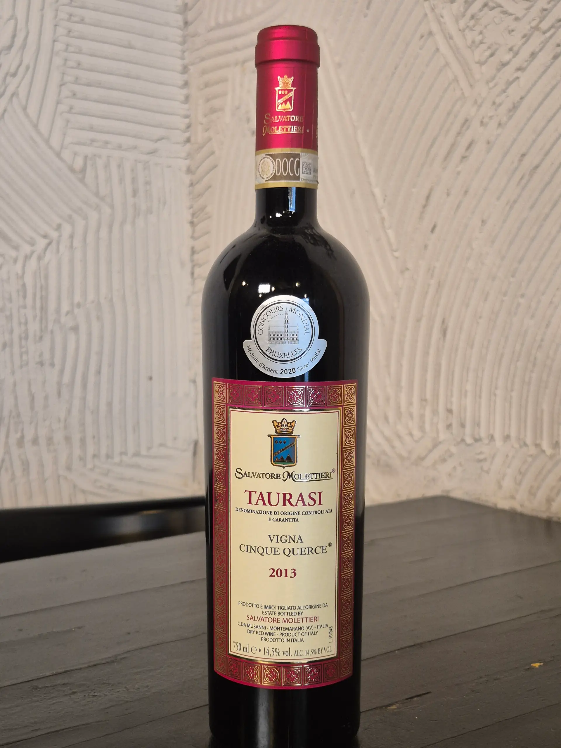 SALVATORE MOLLETTIERI | TAURASI DOCG VIGNA CINQUE QUERCE 2013