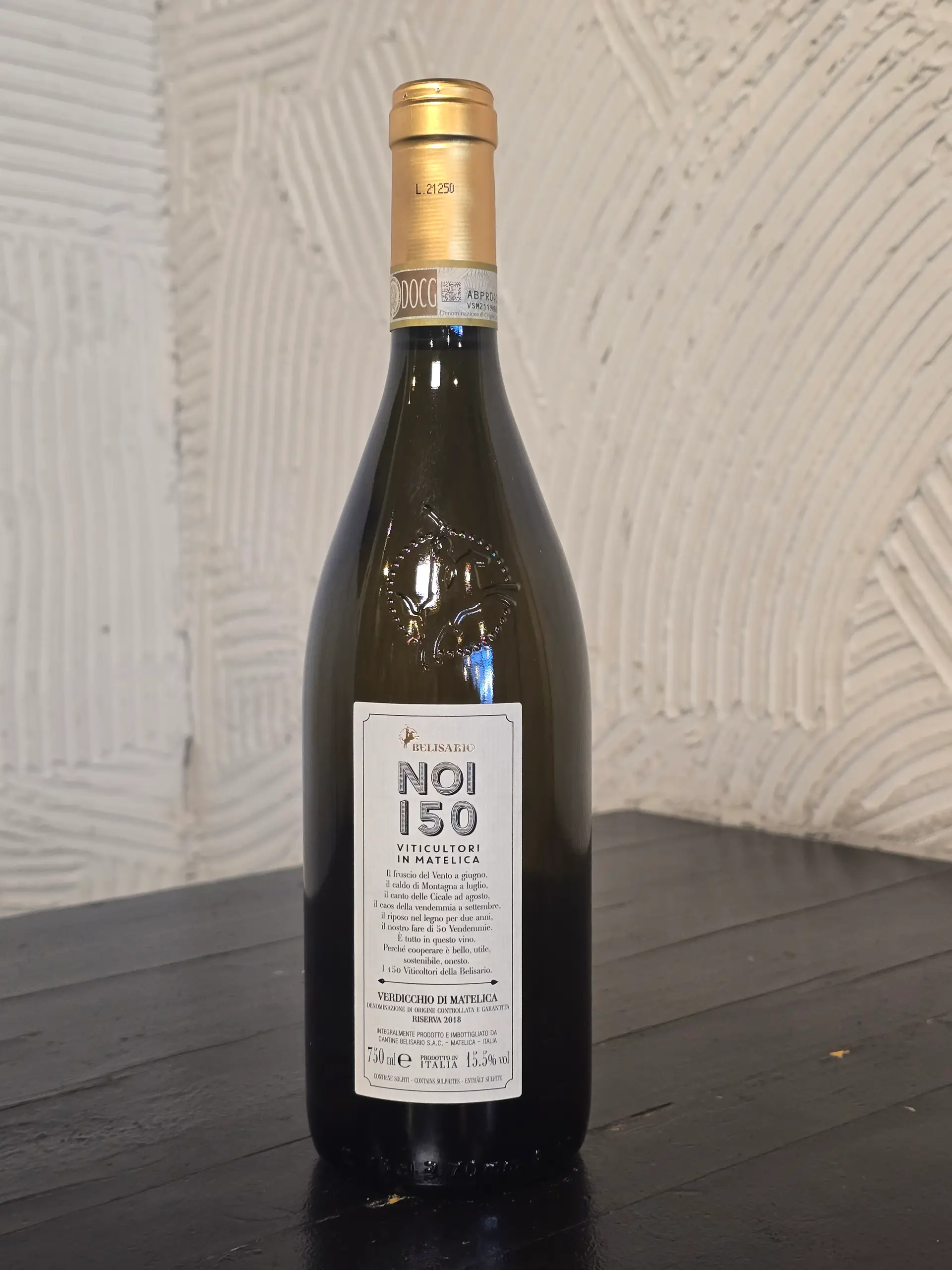 BELISARIO | NOI 150 VERDICCHIO DI MATELICA DOCG RISERVA 2018